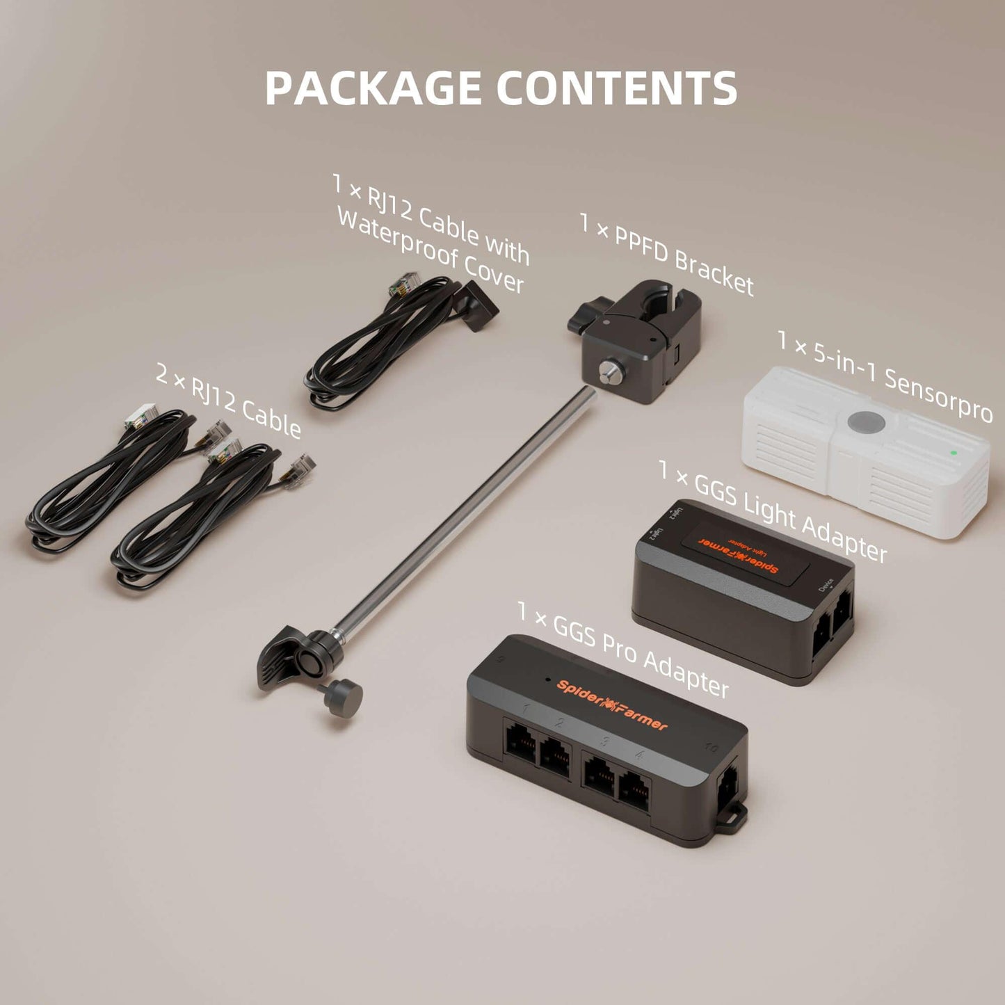 Spider Farmer Genius Grow System SensorPro Kits with CO2 Sensor and PAR Meter - Midwest Grow LLC