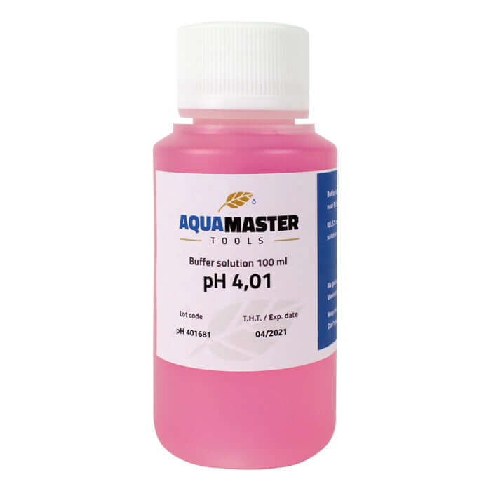 Aqua Master Calibration Solution pH 4.01 100ml (Case of 18) - Midwest Grow LLC