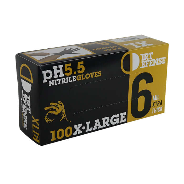 Dirt Defense 6mil Diamond Grip Nitrile Gloves XL 100 Pack - Midwest Grow LLC
