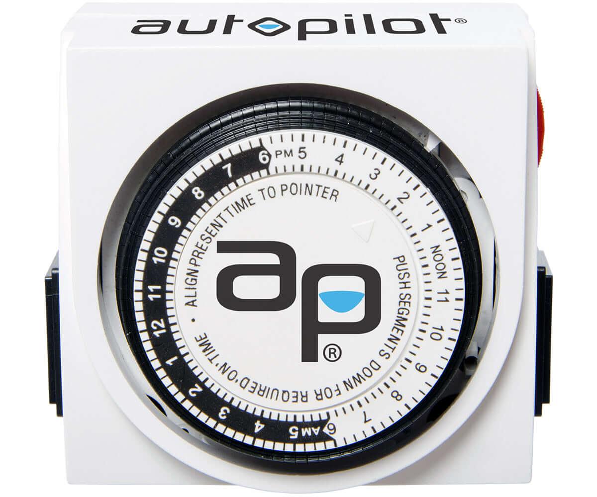 Autopilot Dual-Outlet Analog Grounded Timer, 1725W, 15A, 24 Hour