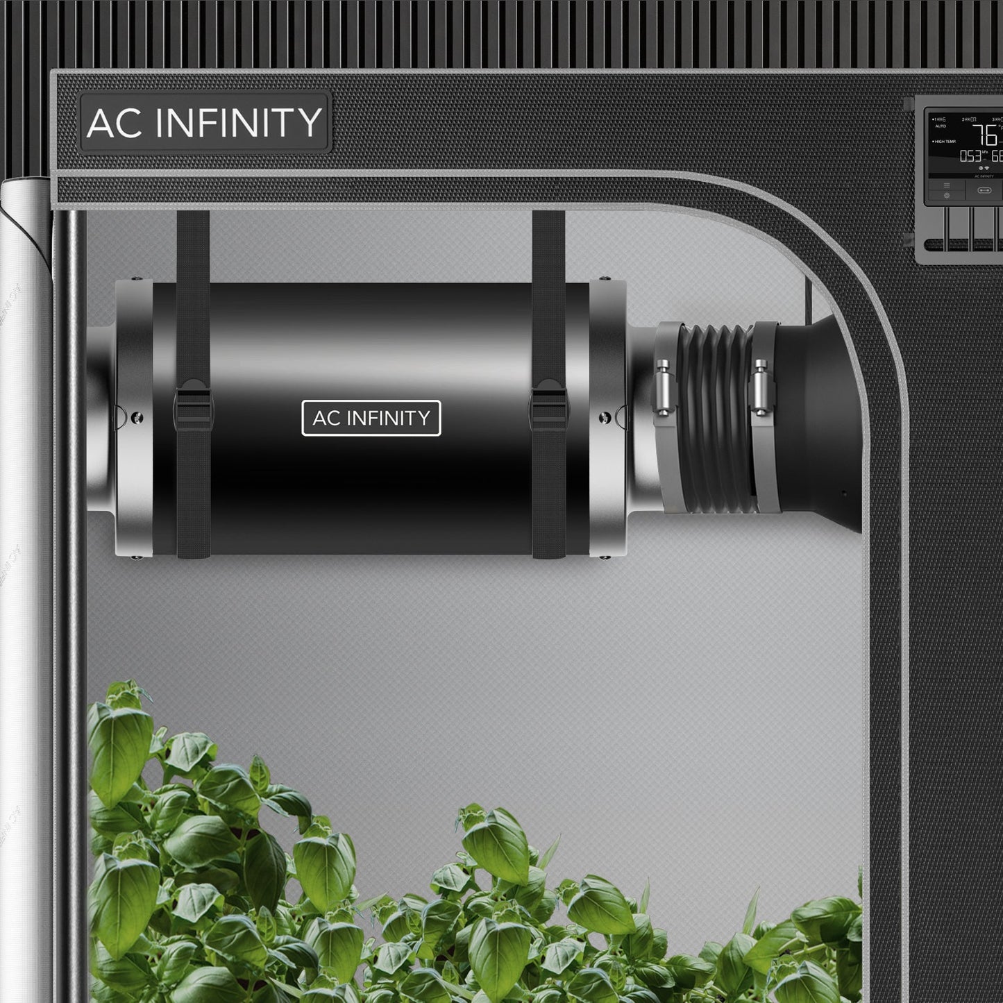 AC Infinity Inline Duct Fan Silencer, 4-Inch - Midwest Grow LLC