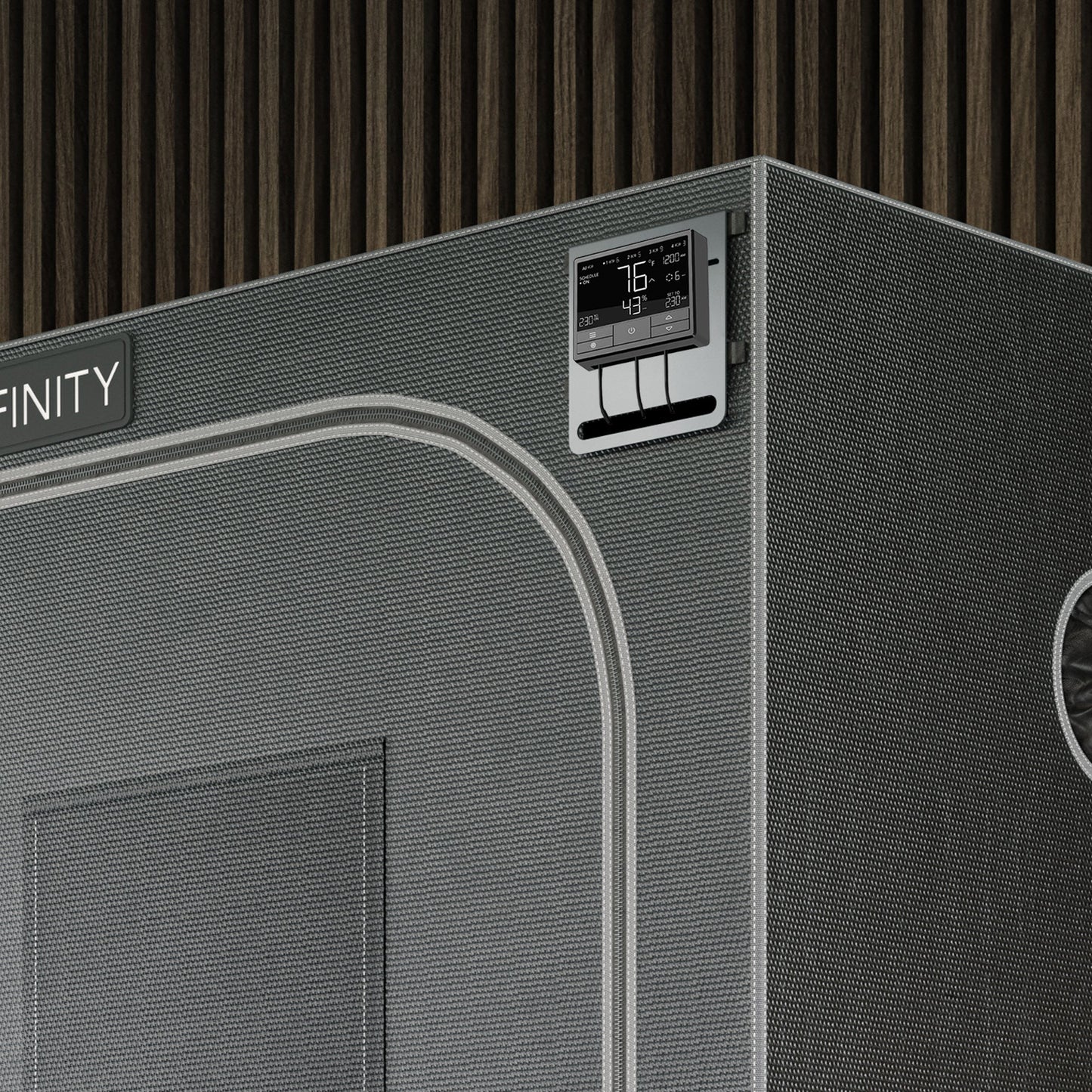AC Infinity Grow Tent Mounting Plate, Steel, Powder Coat Black, 5x6" - Midwest Grow LLC