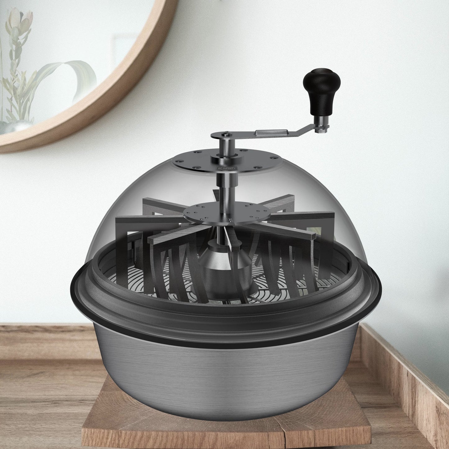 AC Infinity Bud Bowl Trimmer, Twist Spin Cut with Clear Visibility Dome, 16-Inch - Midwest Grow LLC