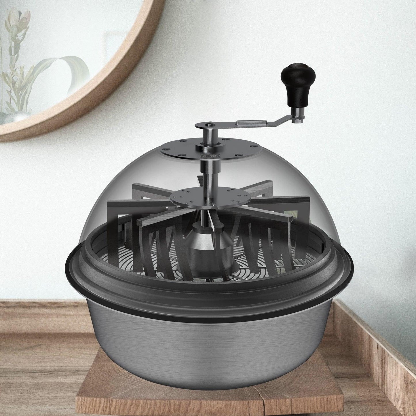 AC Infinity Bud Bowl Trimmer, Twist Spin Cut with Clear Visibility Dome, 16-Inch - Midwest Grow LLC