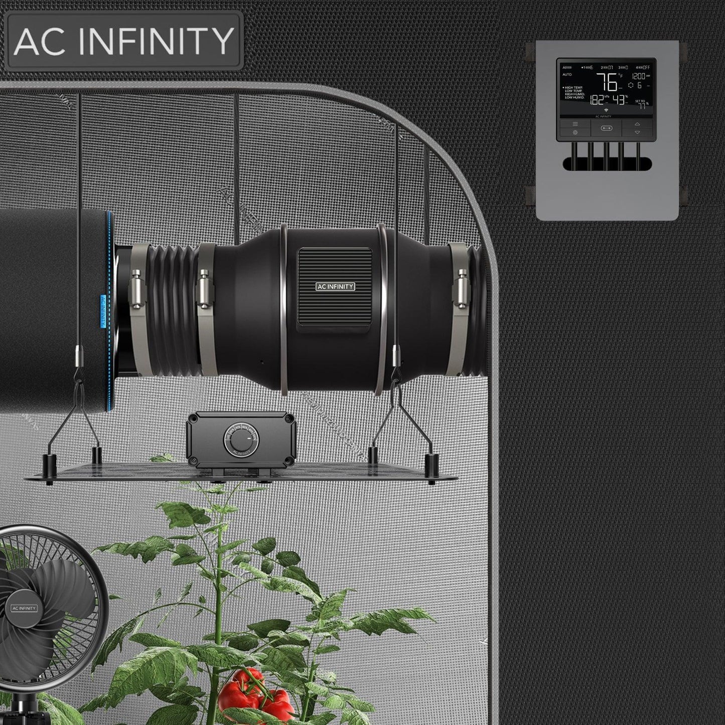 AC Infinity CONTROLLER 69 WiFi, Independent Programs for Four Devices, Dynamic Temperature, Humidity, Scheduling, Cycles, Levels Control, Data App - Midwest Grow LLC