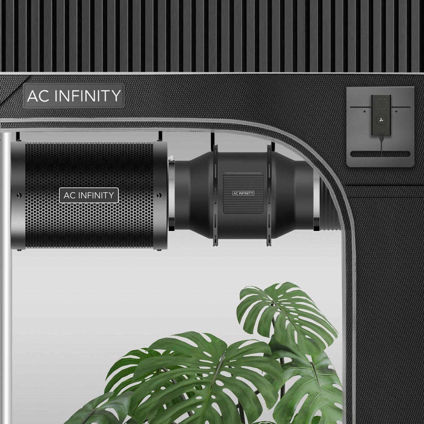 AC Infinity Air Filtration Kit 8", Inline Fan with Speed Controller, Carbon Filter & Ducting Combo - Midwest Grow LLC