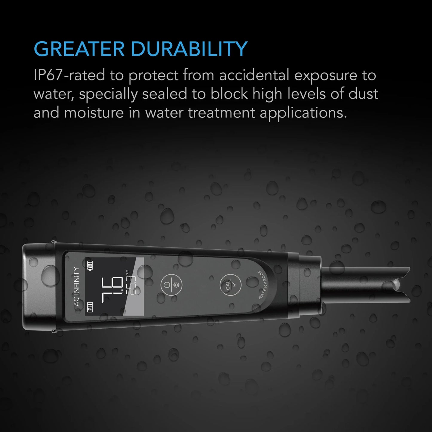 AC Infinity pH Meter Kit, pH Pen Tester - Midwest Grow LLC
