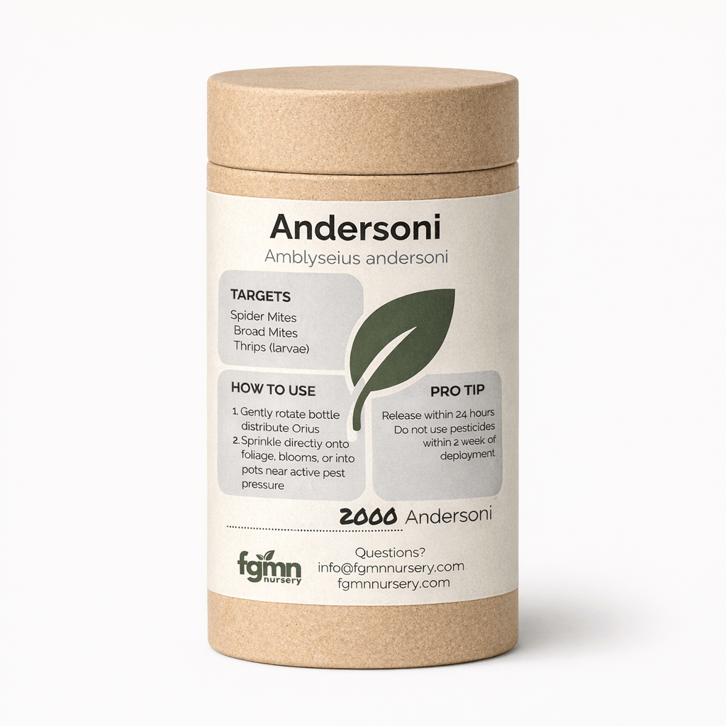 Amblyseius Andersoni Treatment Bottles - Midwest Grow LLC