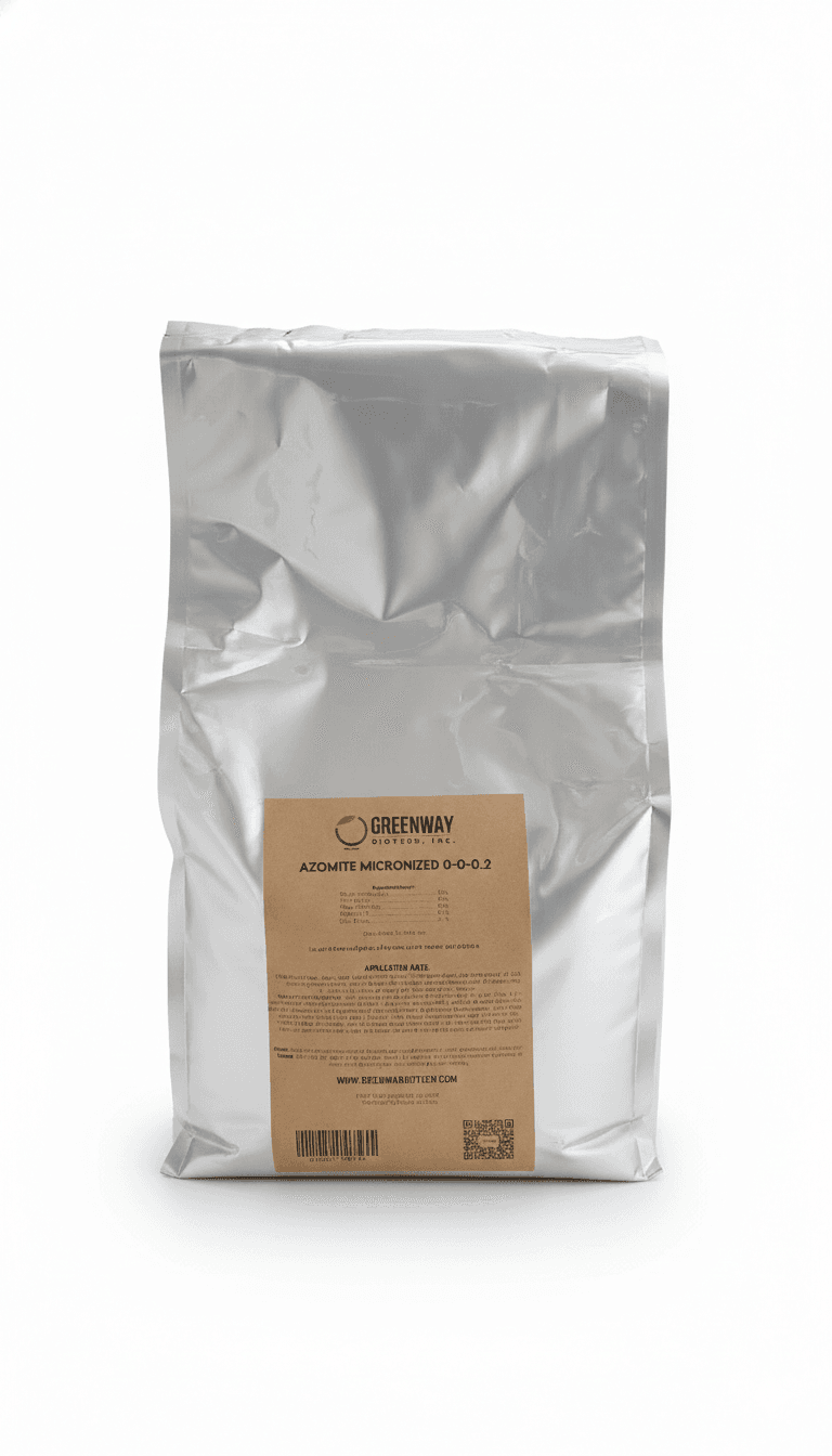 Organic Azomite Powder Fertilizer 0-0-0.2 (Micronized) - Midwest Grow LLC