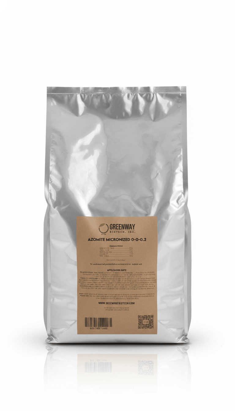 Organic Azomite Powder Fertilizer 0-0-0.2 (Micronized) - Midwest Grow LLC