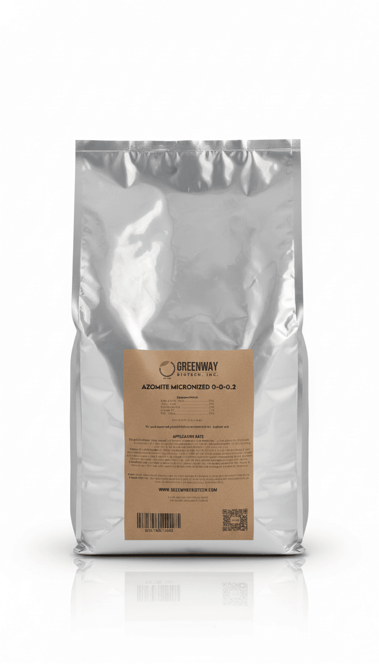 Organic Azomite Powder Fertilizer 0-0-0.2 (Micronized) - Midwest Grow LLC