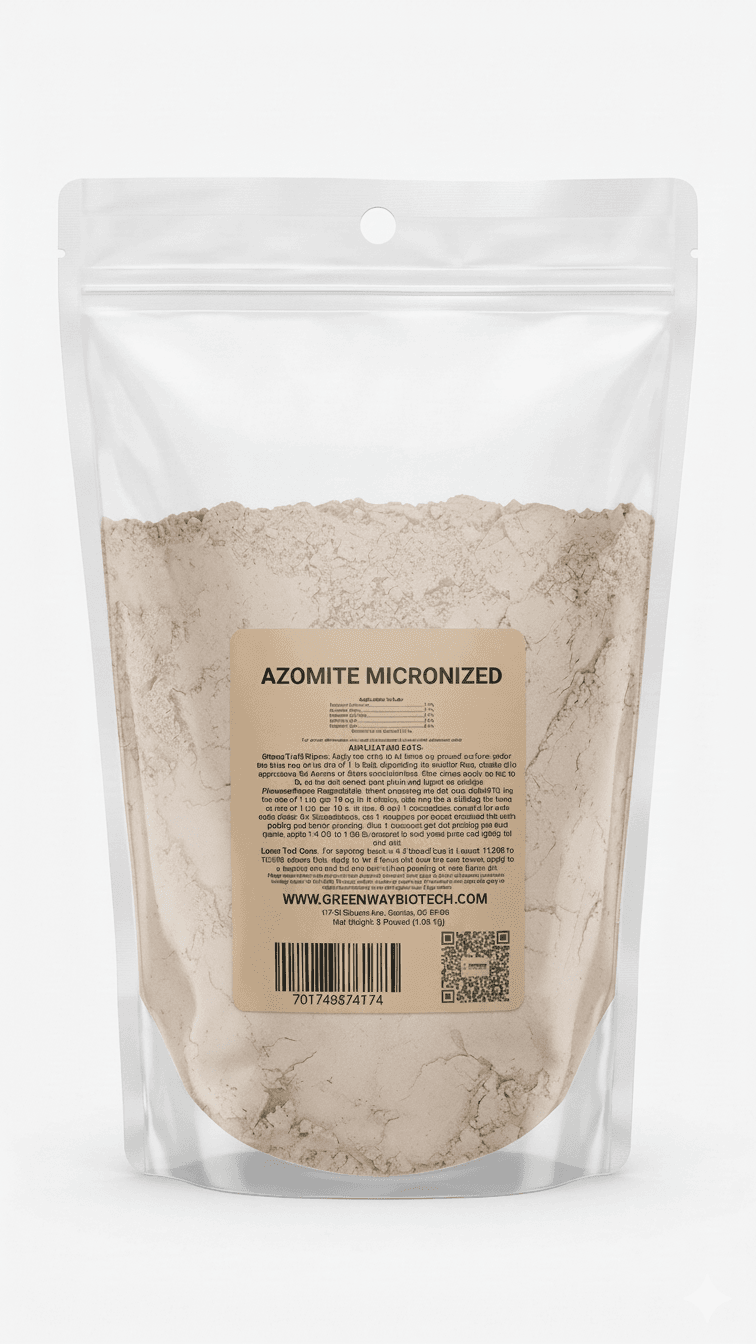 Organic Azomite Powder Fertilizer 0-0-0.2 (Micronized) - Midwest Grow LLC