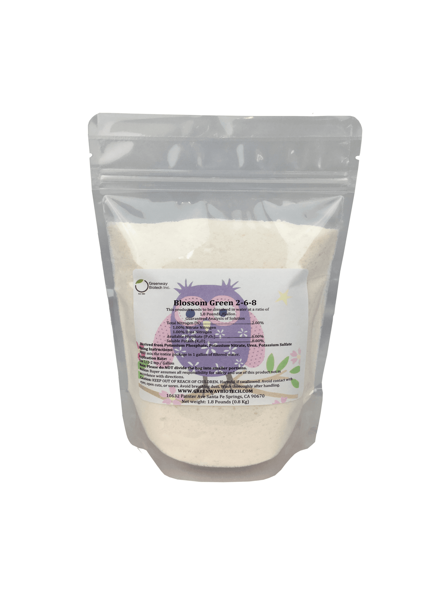 Blossom Green Fertilizer 2-6-8 - Midwest Grow LLC
