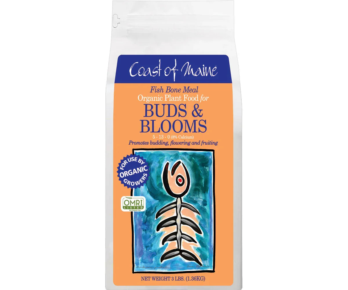 Coast of Maine Fish Bone Meal Organic Plant Food 5-13-0, 3 lbs - Midwest Grow LLC