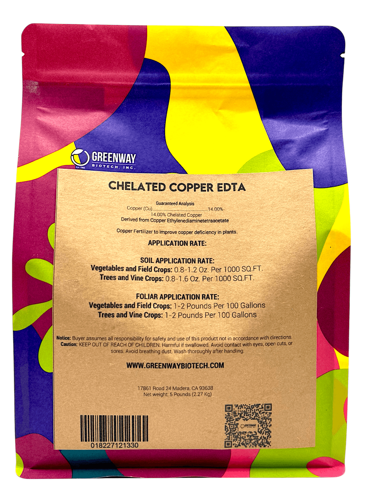 Chelated Copper EDTA Fertilizer - 14% Cu - Midwest Grow LLC