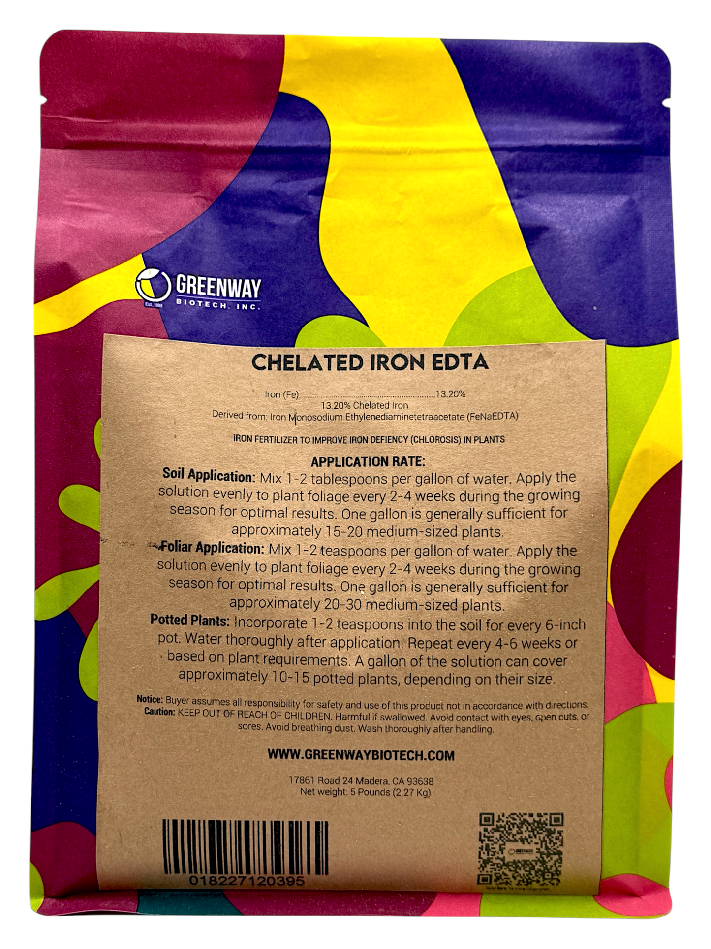 Chelated Iron EDTA Fertilizer - Midwest Grow LLC