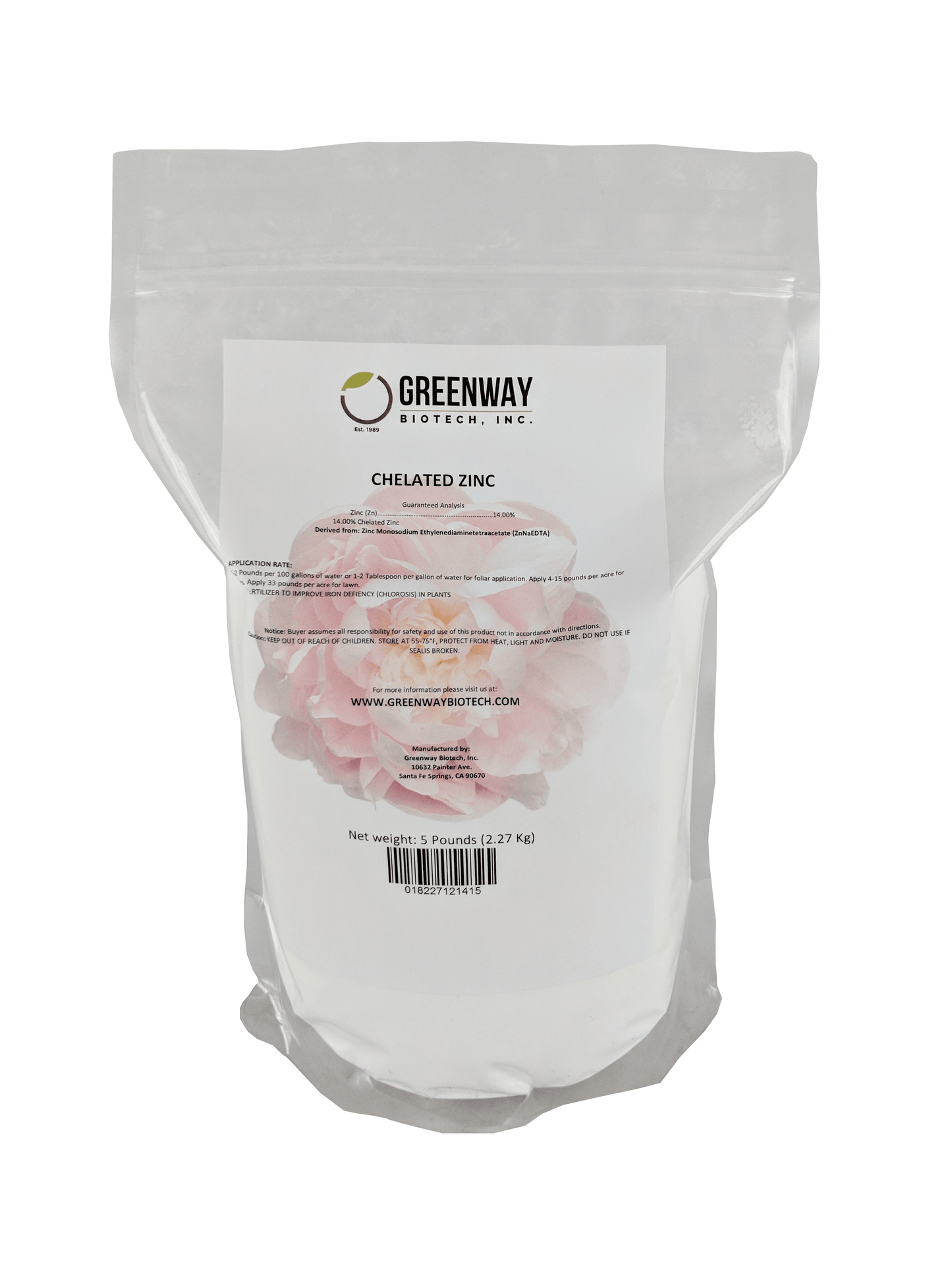 Chelated Zinc EDTA Fertilizer - Midwest Grow LLC