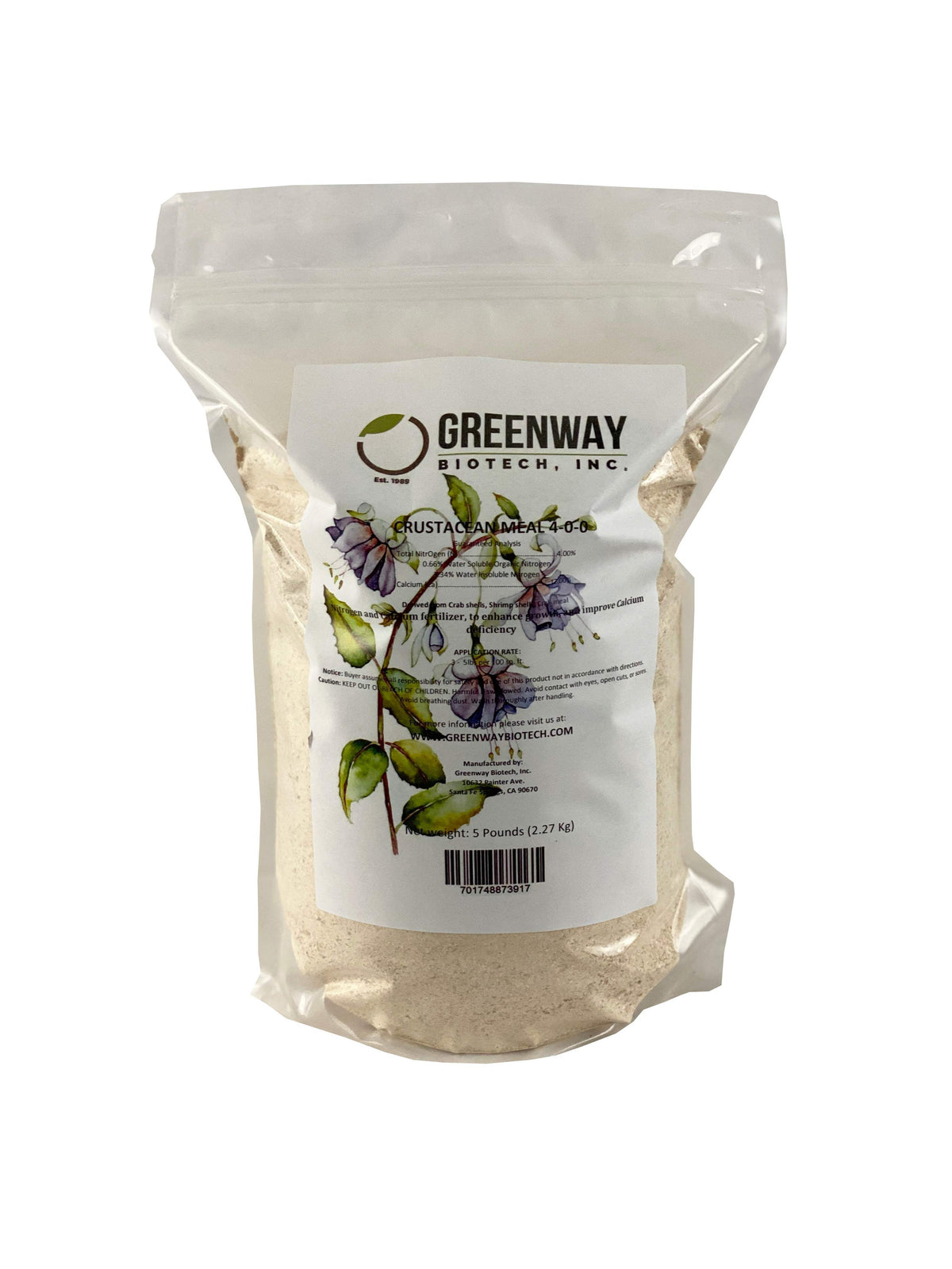 Crustacean Meal Fertilizer 4-0-0 - Midwest Grow LLC