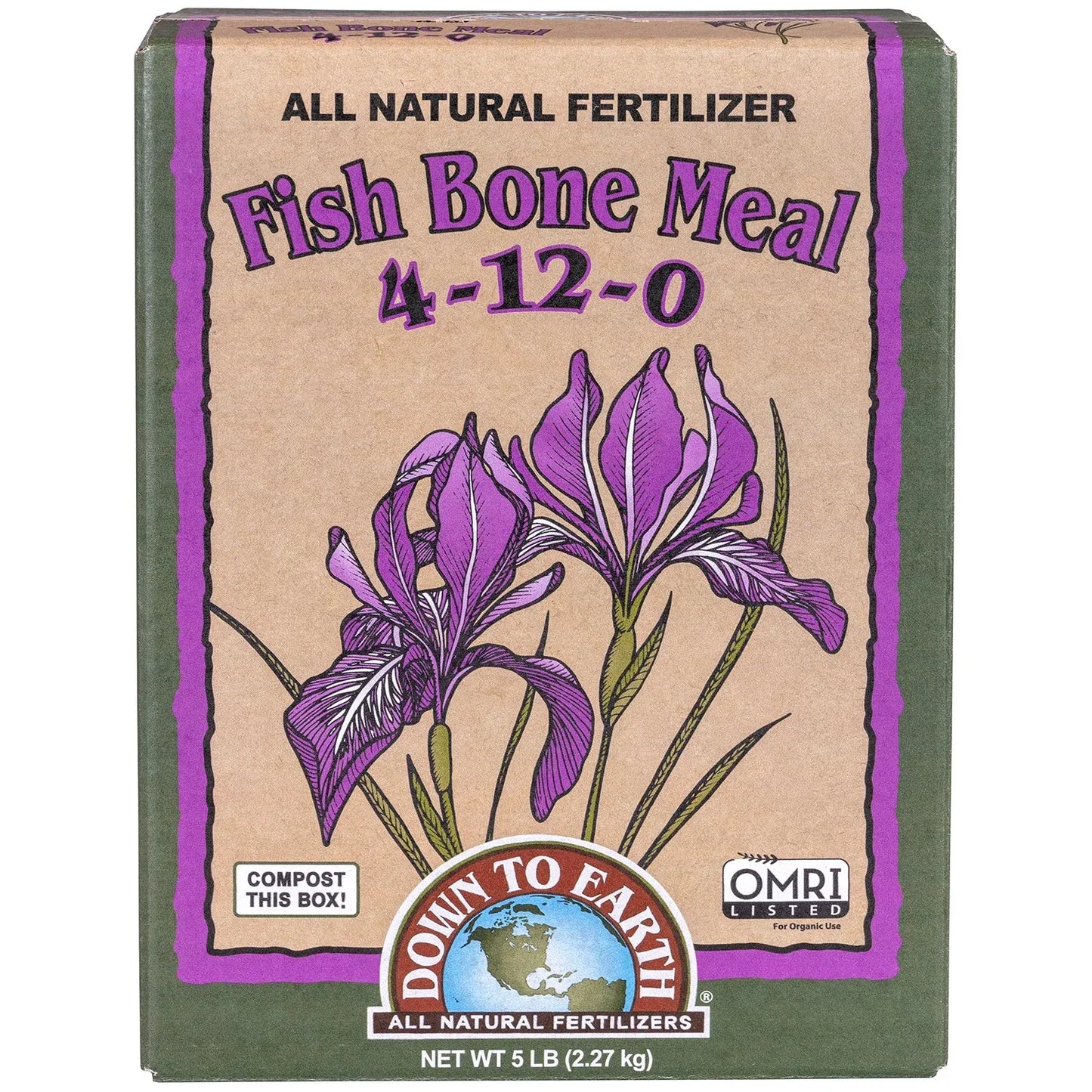 Down to Earth™ Fish Bone Meal 4-12-0 - 5lb - Midwest Grow LLC