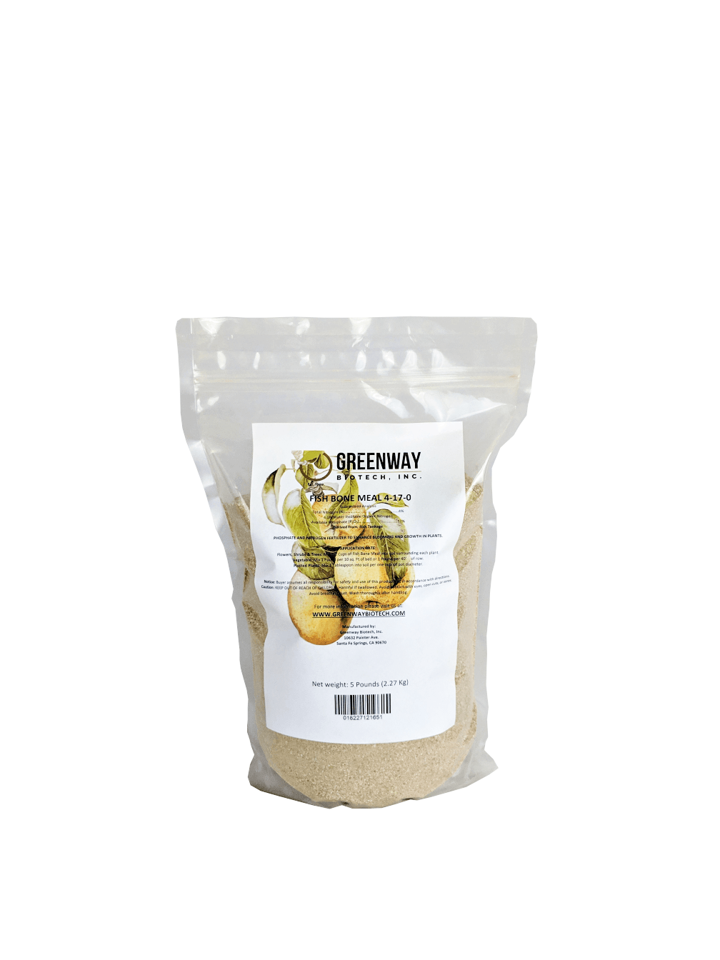 Fish Bone Meal Fertilizer 4-17-0 - Midwest Grow LLC