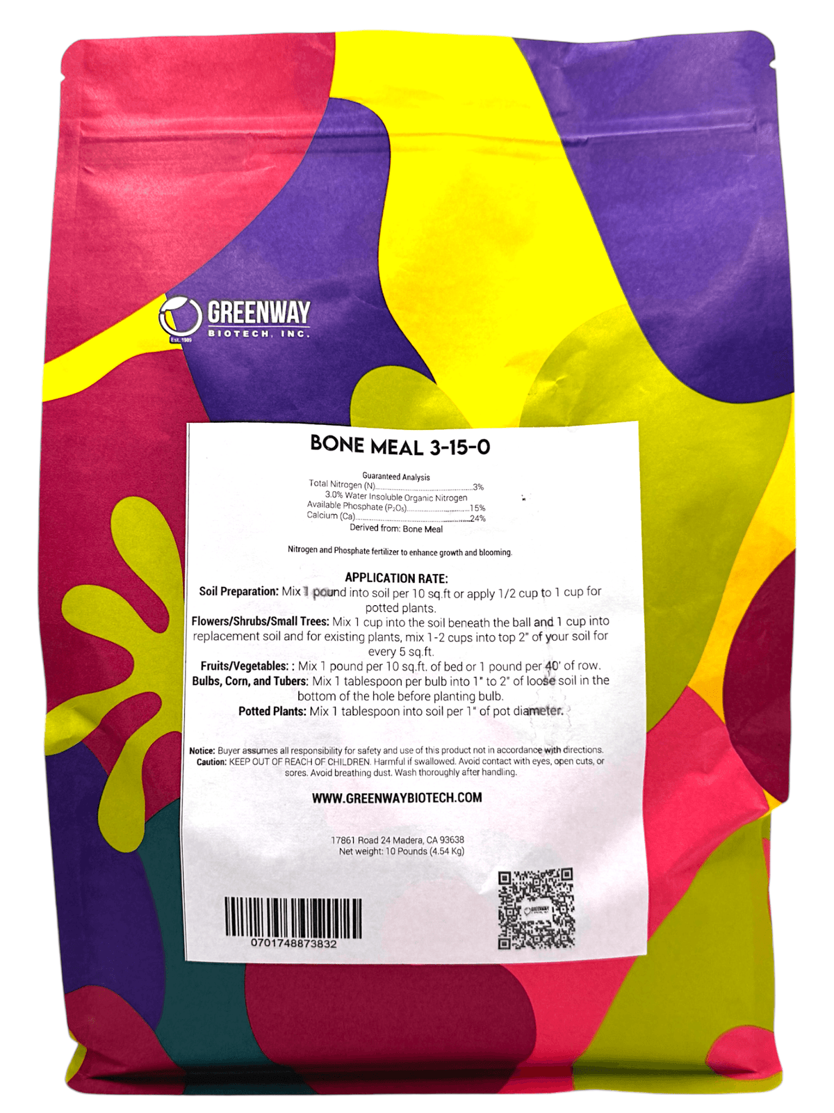 Organic Bone Meal Fertilizer 3-15-0 - Midwest Grow LLC