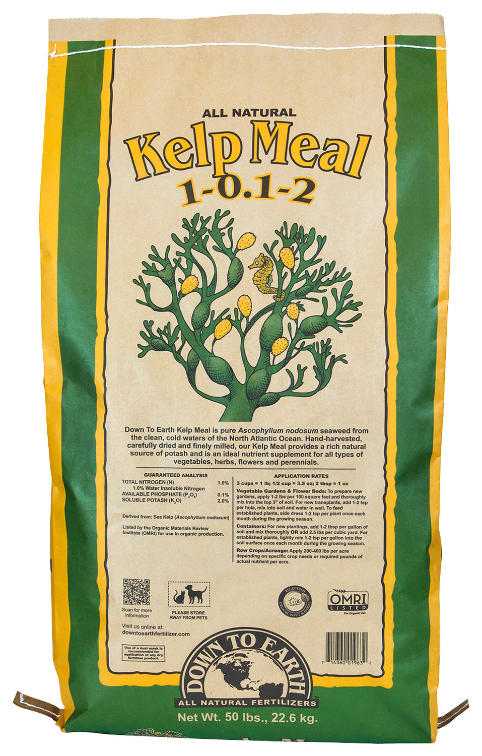Down To Earth Kelp Meal (Seaweed Meal) - Midwest Grow LLC