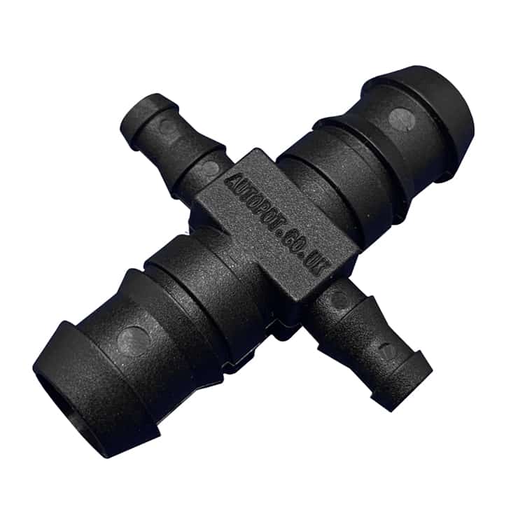 AutoPot 1/2 Inch - 3/8 Inch Cross Connector - Midwest Grow LLC