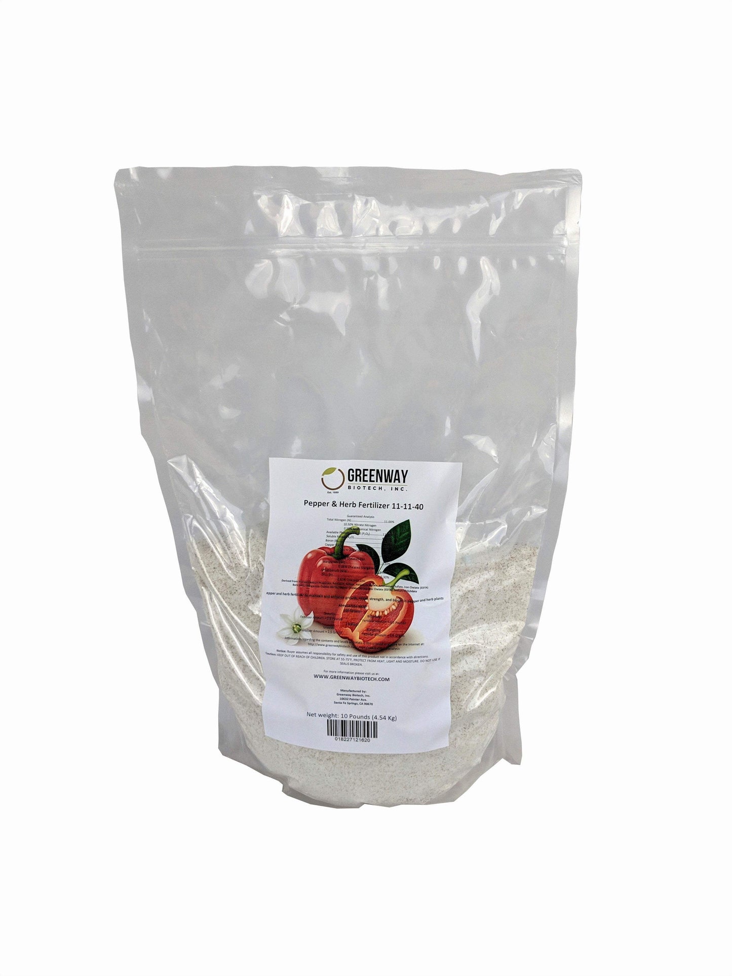 Pepper and Herb Fertilizer 11-11-40 | Chelated Micronutrients | Hydroponics, Soil & Foliar Application - Midwest Grow LLC