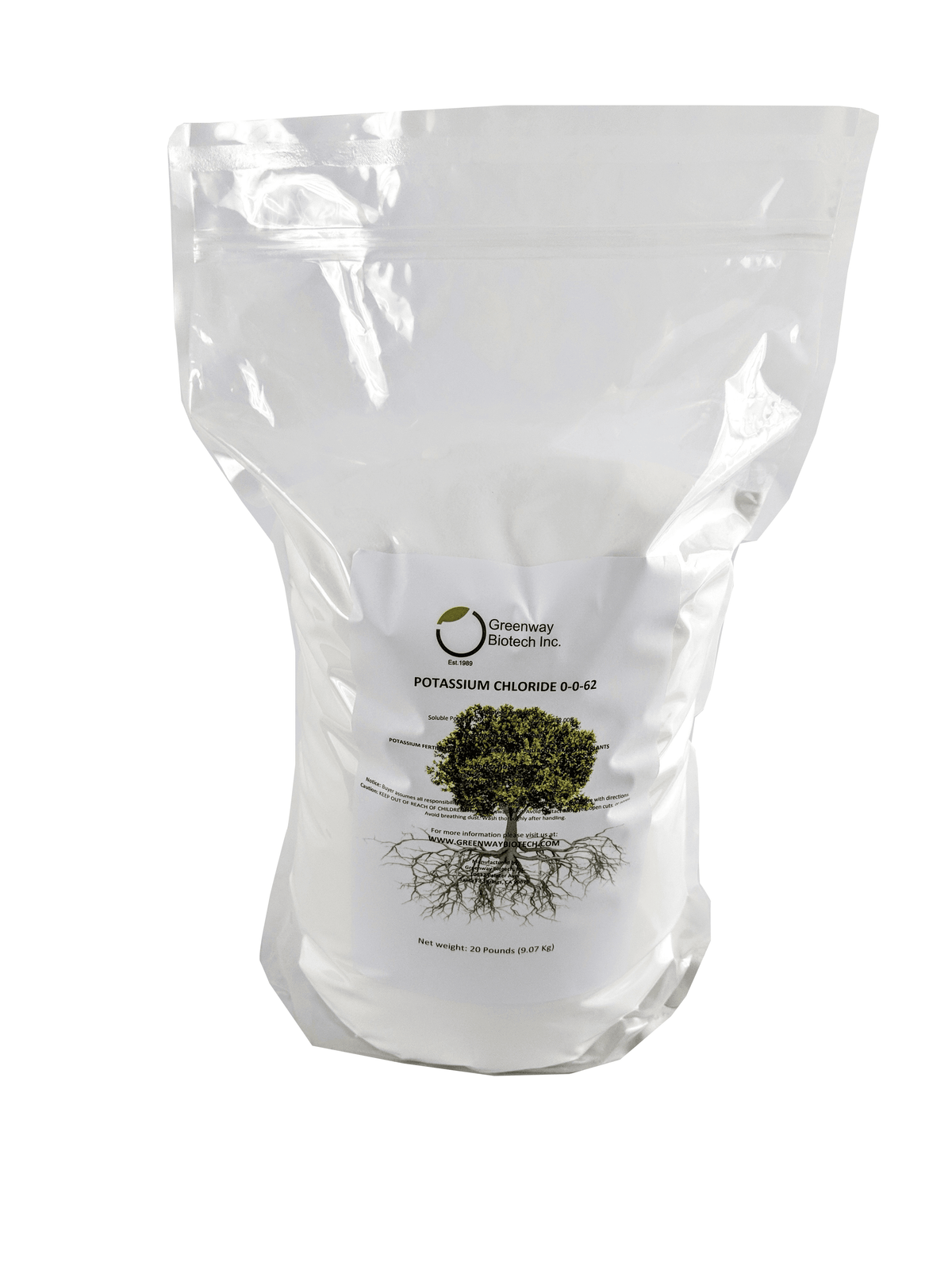 Potassium Chloride (Muriate of Potash) 0-0-62 - Midwest Grow LLC
