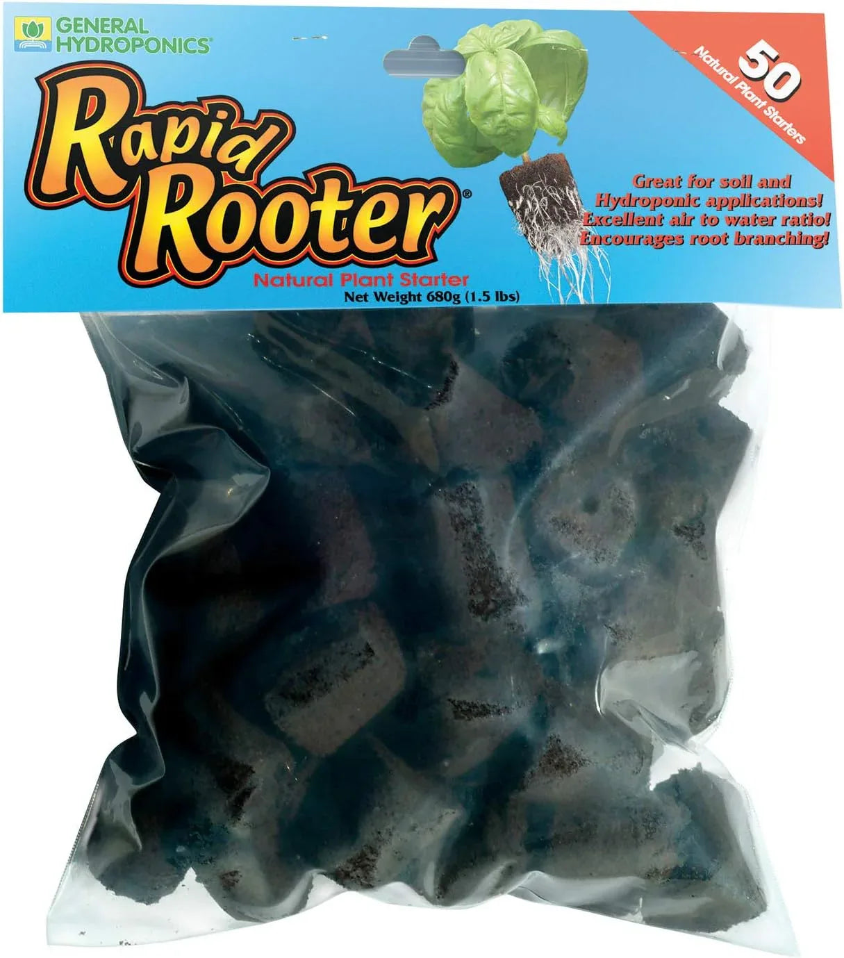 GH Rapid Rooter 50/Pack Replacement Plugs (12/Cs) - Midwest Grow LLC