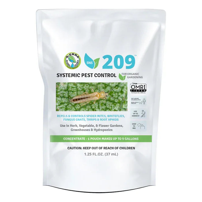 SNS 209 Systemic Pest Control Pouch 1.25 fl oz (10pcs/Pack) - Midwest Grow LLC