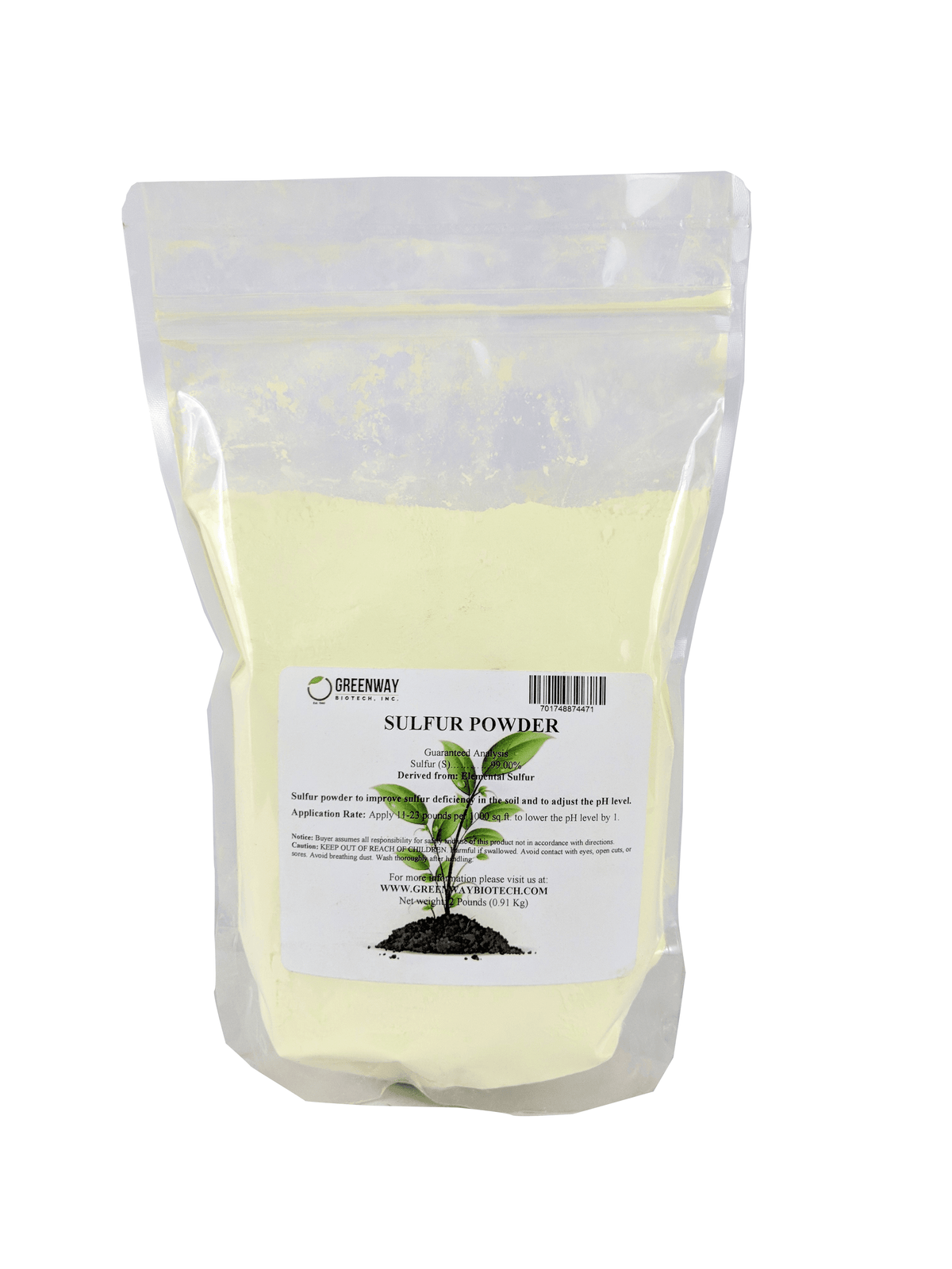 Organic Elemental Sulfur Powder - Midwest Grow LLC