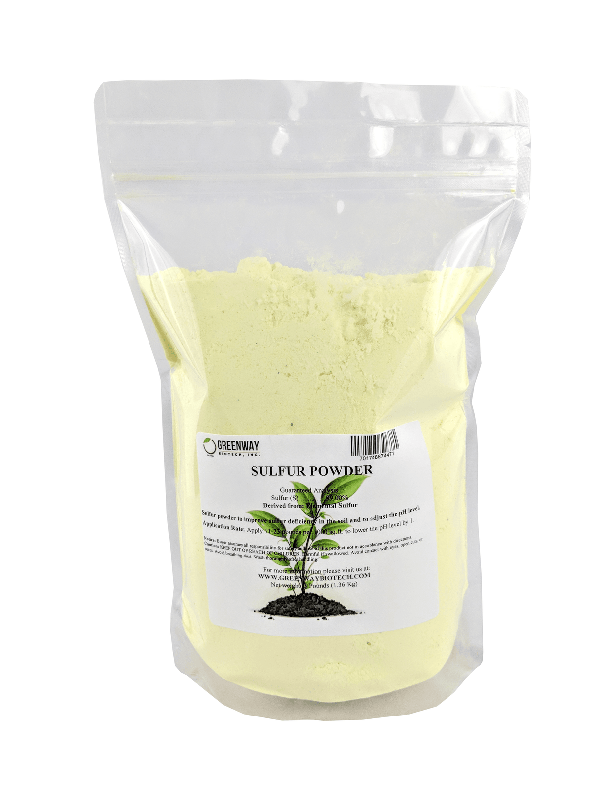 Organic Elemental Sulfur Powder - Midwest Grow LLC