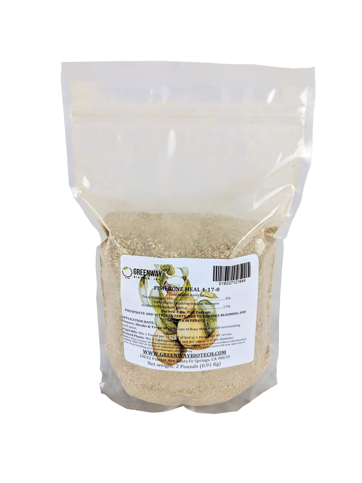 Fish Bone Meal Fertilizer 4-17-0 - Midwest Grow LLC