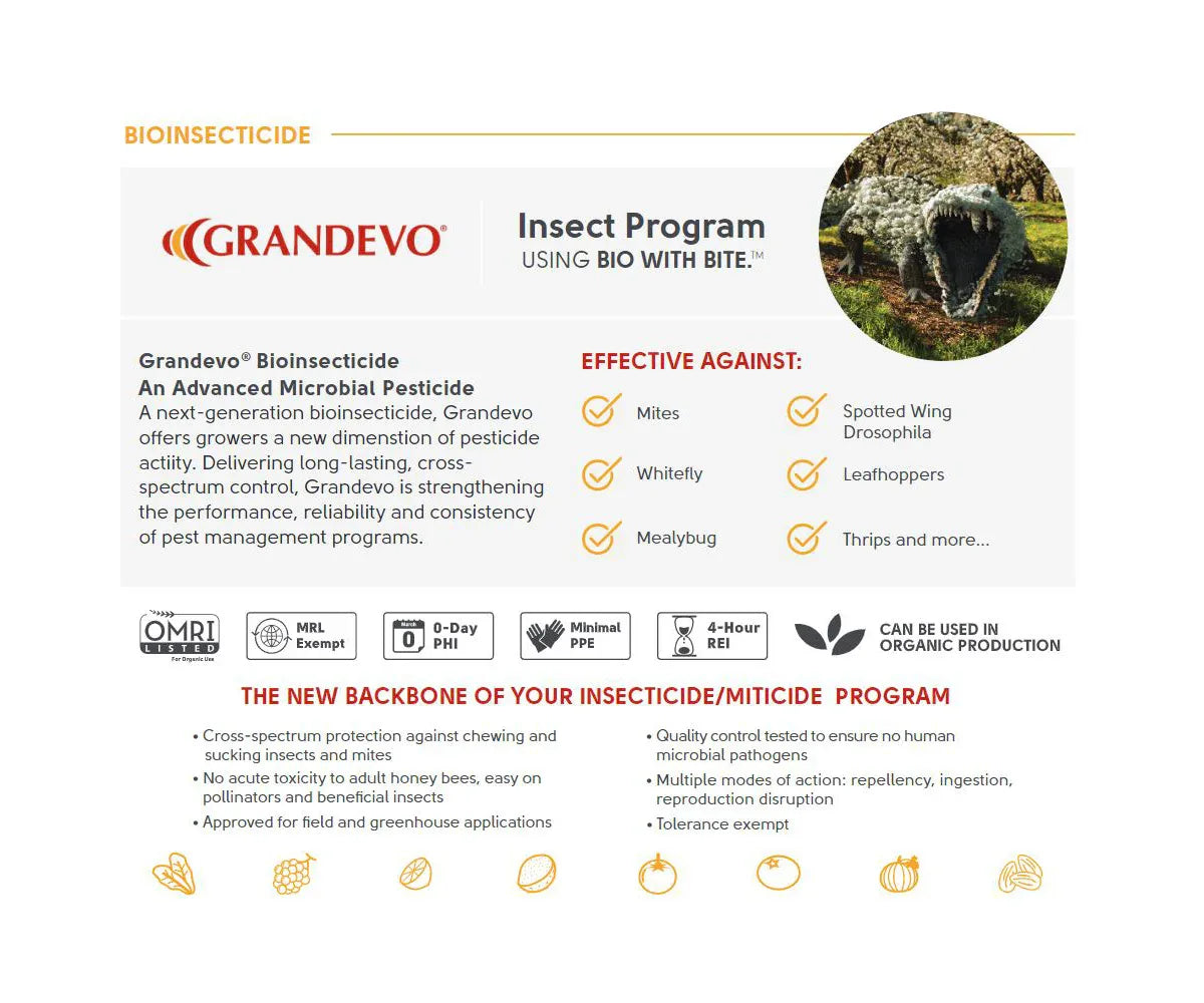 Marrone Bio Grandevo CG® Bioinsecticide - Midwest Grow LLC