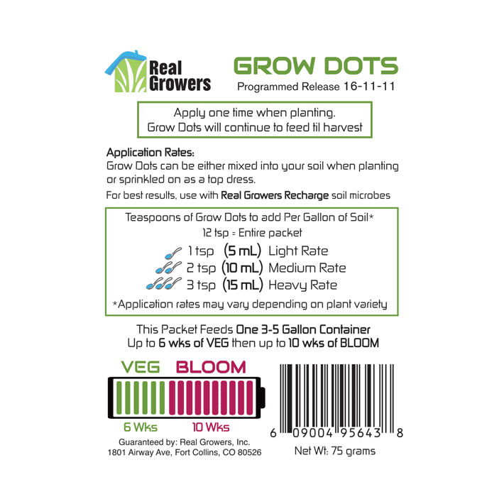 Real Growers Grow Dots - Midwest Grow LLC