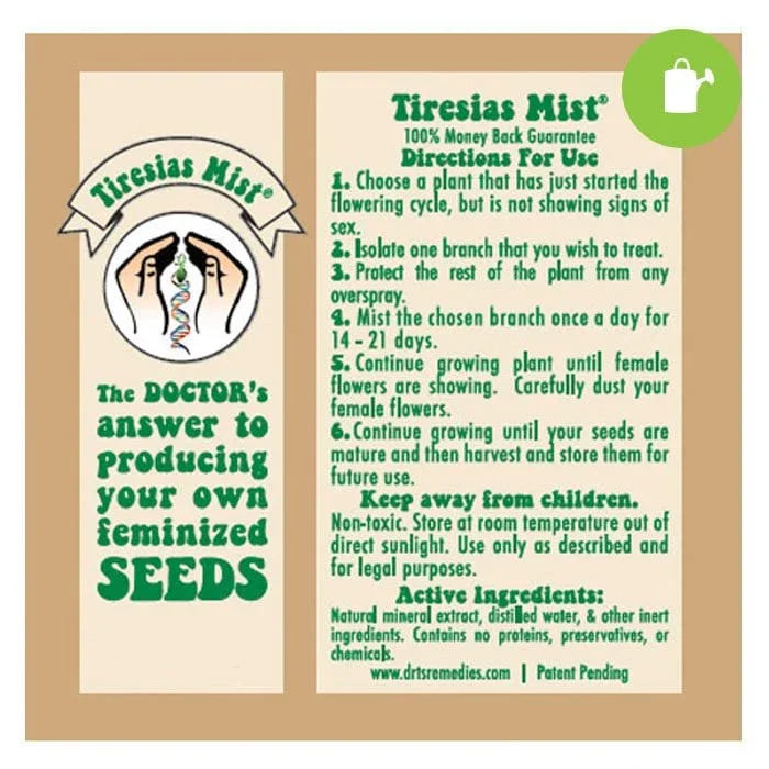 Tiresias Mist 4oz bottle - Midwest Grow LLC
