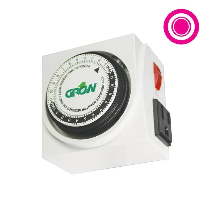 120V Dual Outlet Mechanical Timer - Midwest Grow LLC