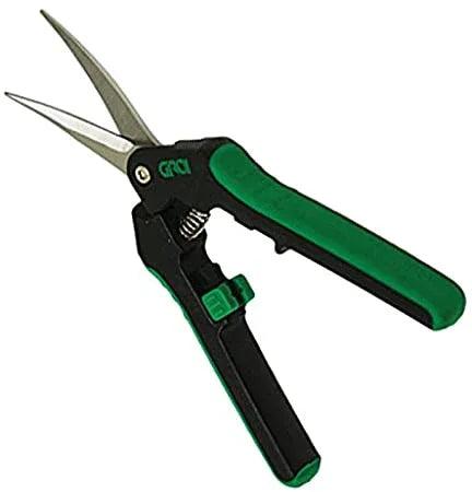 Grow1 Titanium Pruning Shears, Curved Blade scissors - Midwest Grow LLC