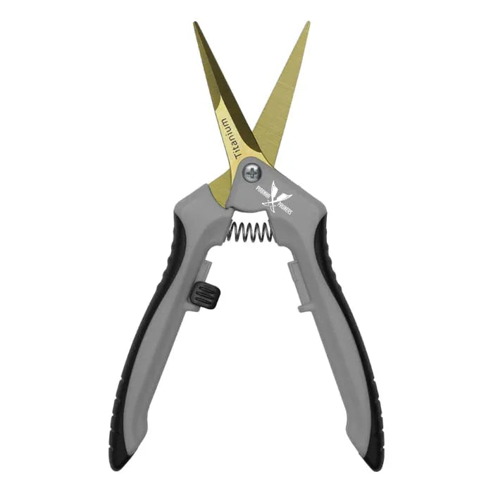 Piranha Pruner Trimming Scissors - Curved Titanium Blade - Midwest Grow LLC