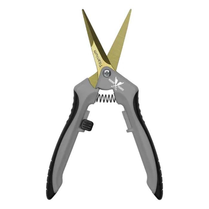 Piranha Pruner Trimming Scissors - Curved Titanium Blade - Midwest Grow LLC
