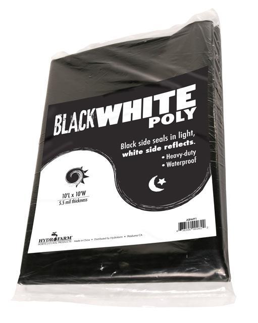 Black White Poly 5.5 mil