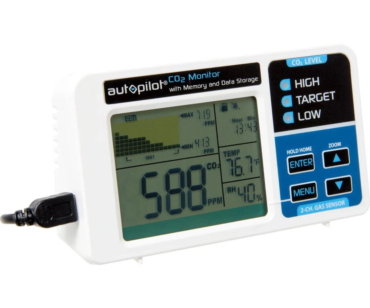 Autopilot Desktop CO2 Monitor with Memory and Data Storage - Midwest Grow LLC