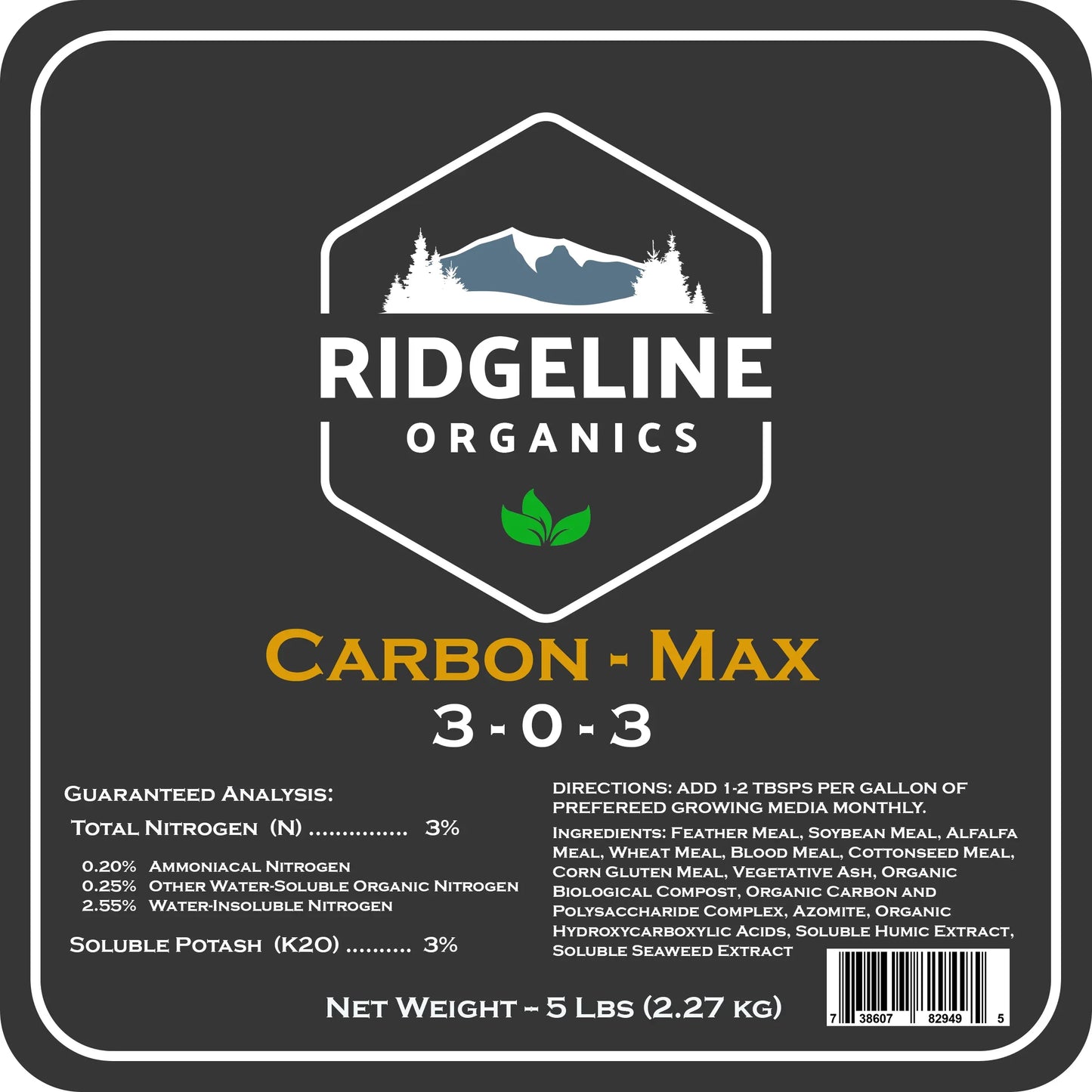 Ridgeline Carbon - Max 3-0-3 - Midwest Grow LLC