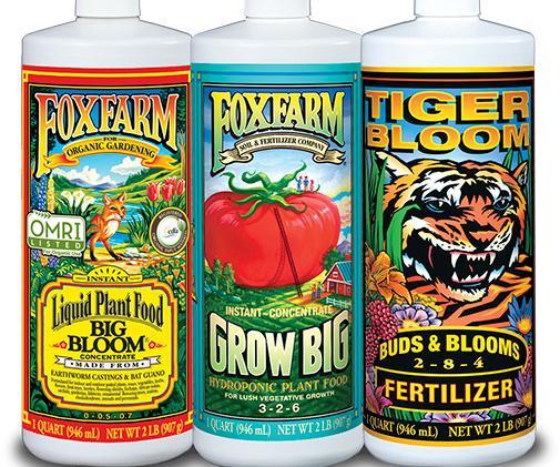 FoxFarm Hydro Formula Nutrients Trio, 3 qts - Midwest Grow LLC
