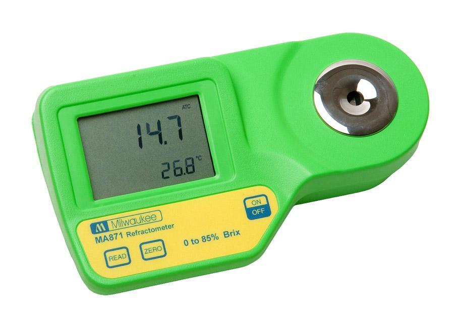 Milwaukee Digital Brix Refractometer, 0-85% Brix – pH Scientific