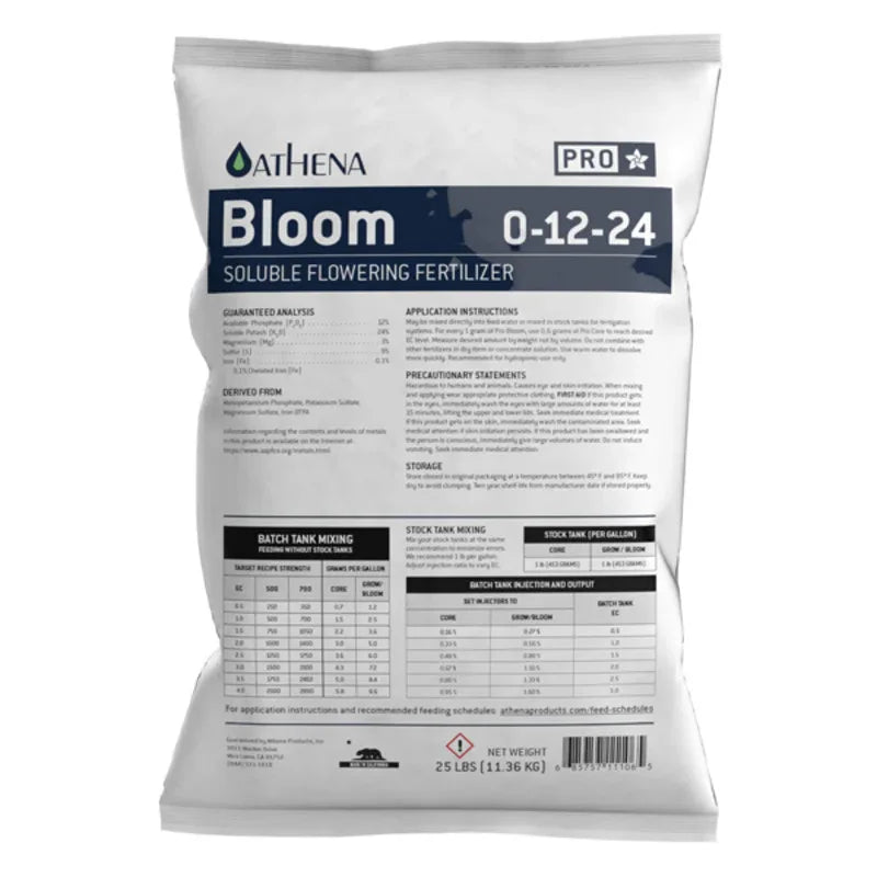 Athena Bloom 25lb - Midwest Grow LLC