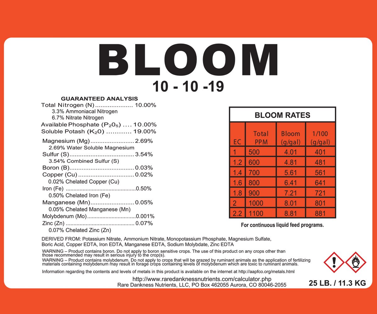 Rare Dankness Nutrients Perfecta BLOOM