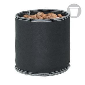 Black Grow1 Fabric Pot - Midwest Grow LLC