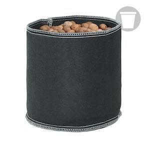 Black Grow1 Fabric Pot - Midwest Grow LLC